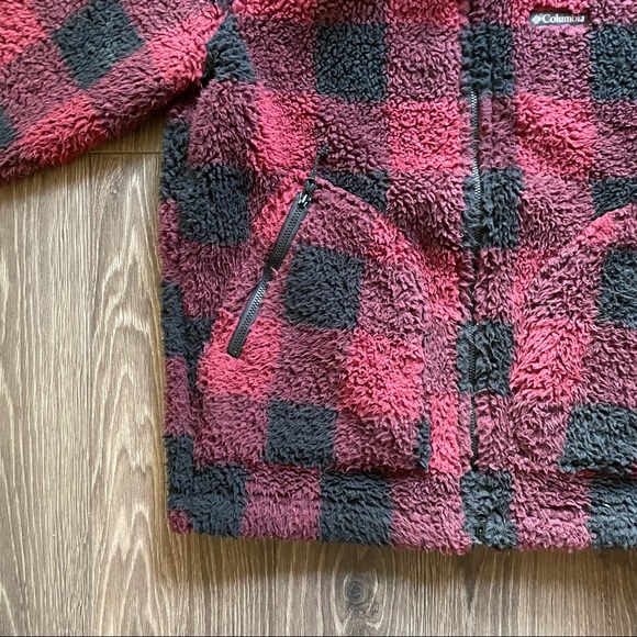 COLUMBIA Buffalo Plaid Sherpa Zip - Picture 5 of 7